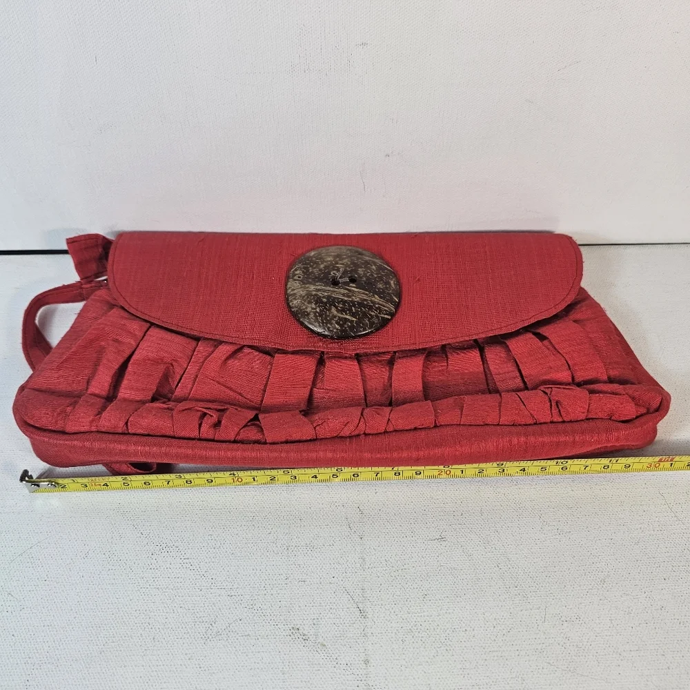 Sak Saum 4 Abi Ferrin Freedom Project Wristlet Clutch Handbag Purse red - Picture 6 of 8